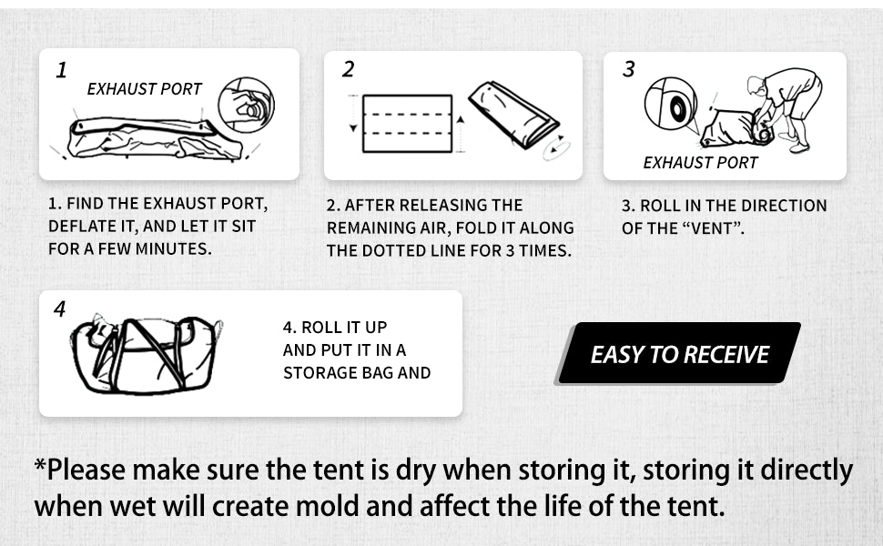 Inflatable Tents for Camping,Large Inflatable Camping Tent with Hand Pump,Inflatable Tent,Easy Setup Tents for Camping Portable