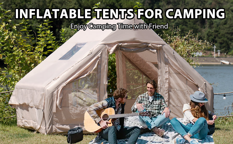 Inflatable Tents for Camping,Large Inflatable Camping Tent with Hand Pump,Inflatable Tent,Easy Setup Tents for Camping Portable