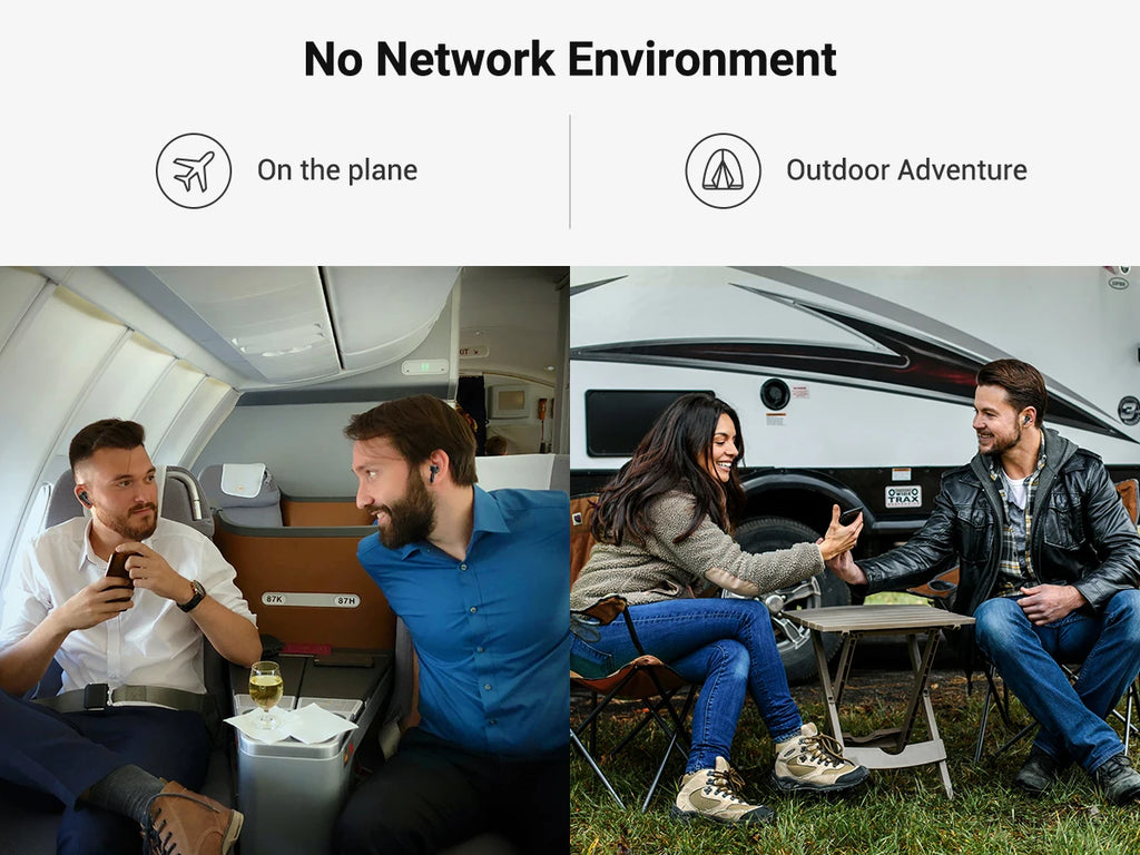 Wooask [M3] Translator Earbuds, Two-Way Offline Language Translator Device, 98% Accuracy ,NO WiFi Need,for Travel Business