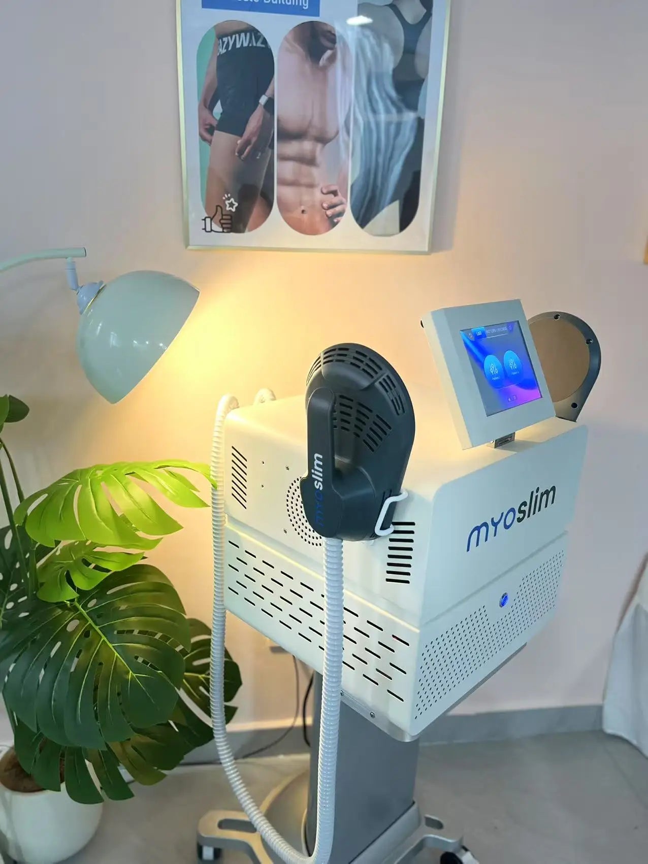 Portable HIEMT 6500W RF 15T 200HZ Body Shaper Muscle Growth Fat Burning High Intensity Electromagnetic Stimulator