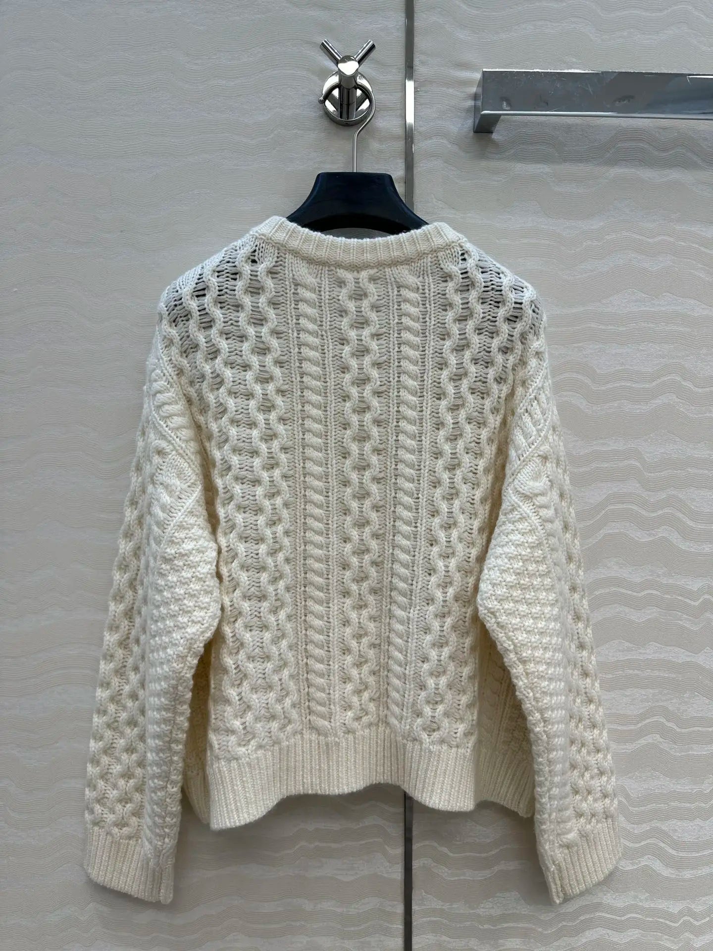 High Quality Autumn Winter Women's Sweater Casual Fashion Solid Buttons O-neck Cashmere And Wool Knitted Cardigan JQ041