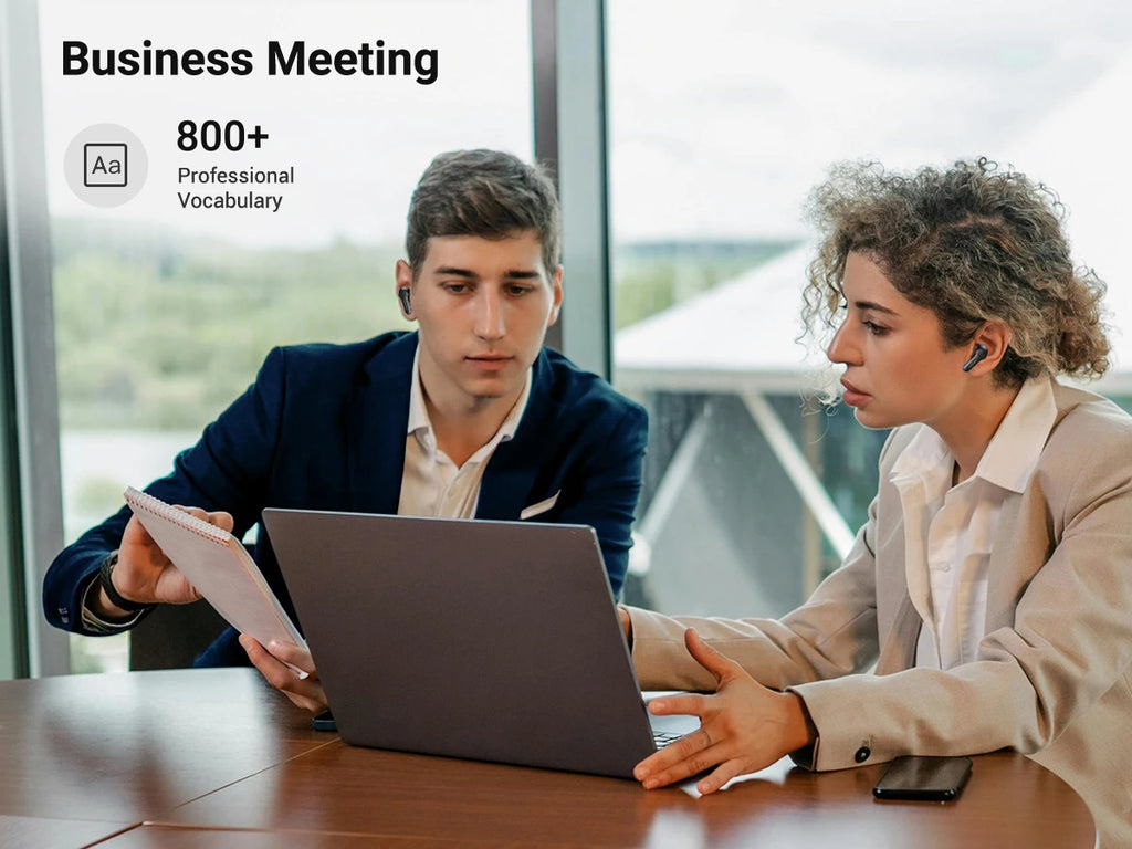 Wooask [M3] Translator Earbuds, Two-Way Offline Language Translator Device, 98% Accuracy ,NO WiFi Need,for Travel Business