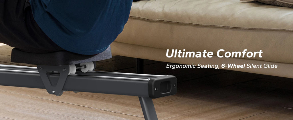 MERACH Rowing Machine Magnetic Rower Machine for Home 16 Levels Quiet Resistance Dual Slide Rail Max 350lb Weight Capacity  R02