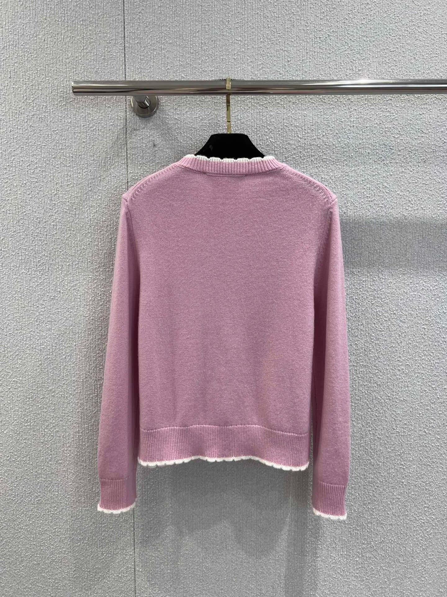 2025 Spring/ Autumn New Product Jacquard Knitted Sweater Soft Mist Powder Knitted Fabric  519