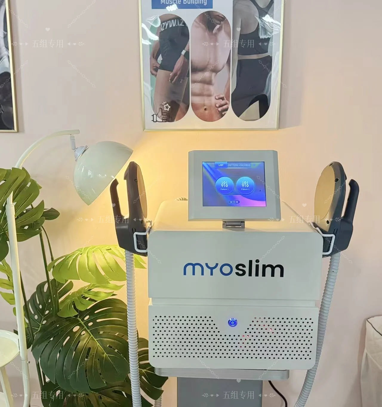 Portable HIEMT 6500W RF 15T 200HZ Body Shaper Muscle Growth Fat Burning High Intensity Electromagnetic Stimulator