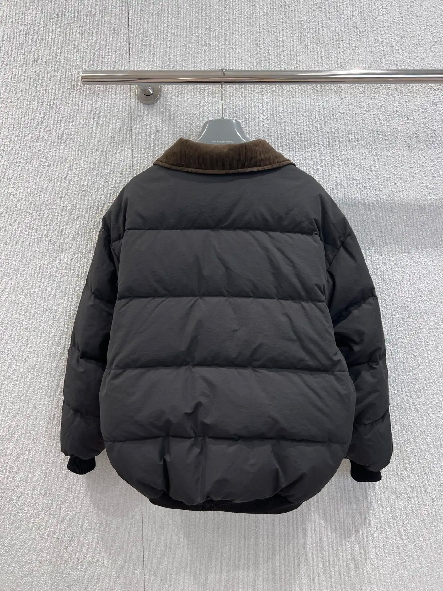 2025 Fall/Winter New Arrival Stand Collar Poplin-Feel Down Jacket 335