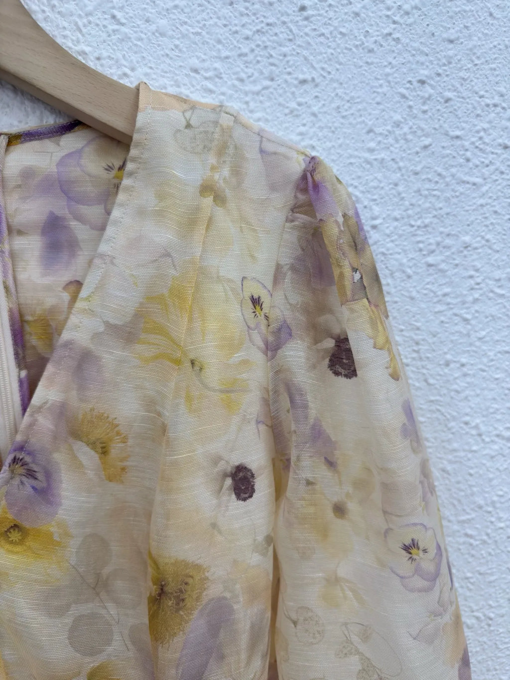 Silk Linen Women New Lace Long Puff Sleeve Floral Printing Mini Dress Bohemian Vintage High Quality Spring V-Neck Chic Elegant