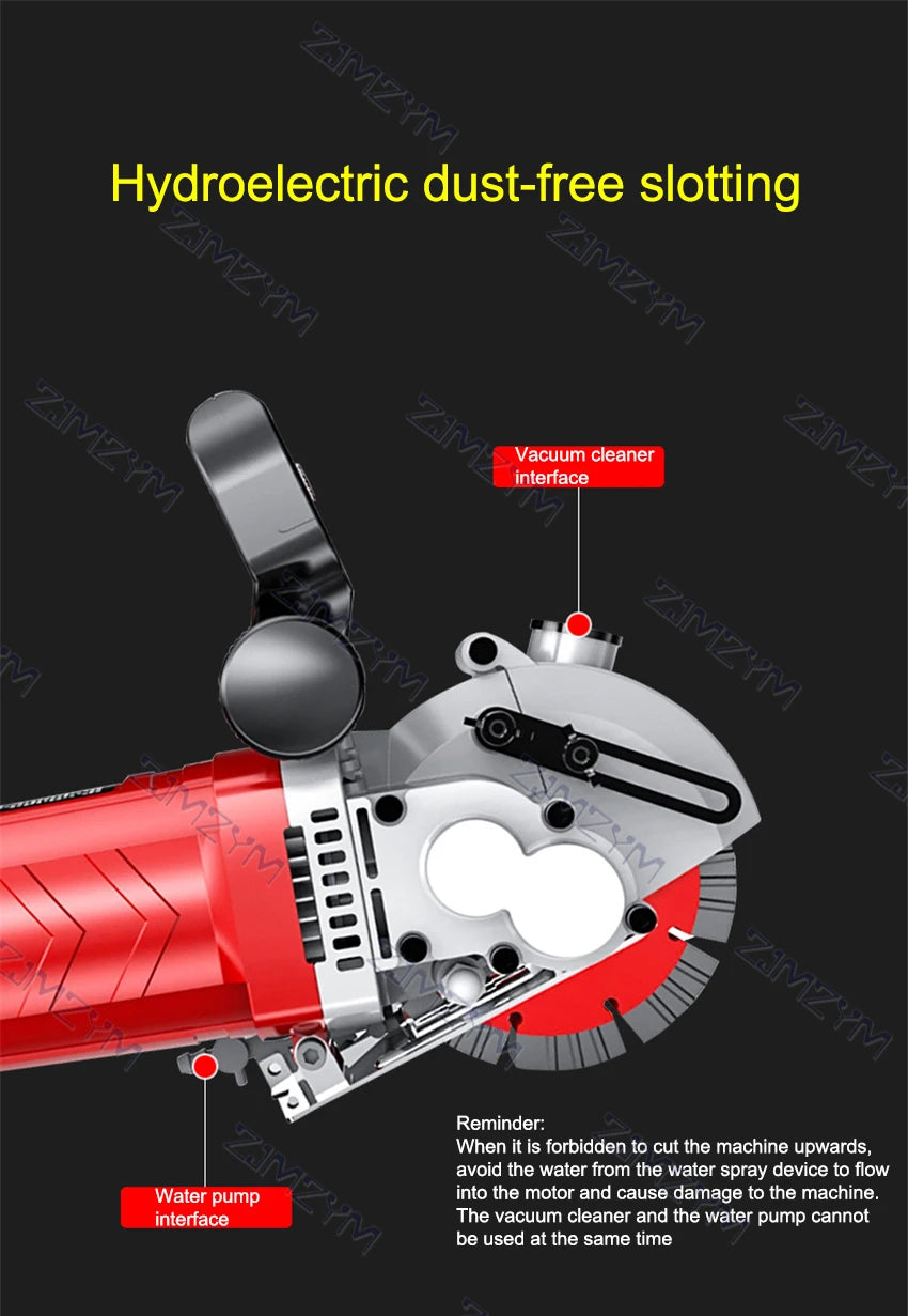 KCJ-001 220V Electric Wall Chaser Handheld Laser Slotting Machine Brick Wall Cutting Machine Concrete Groove Slotting Machine