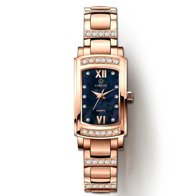 Switzerland Luxury Brand LOBINNI Ultra-thin Japan Quartz Women‘s Watches Fashion Diamond Relogio Feminino Waterproof Clock L8014