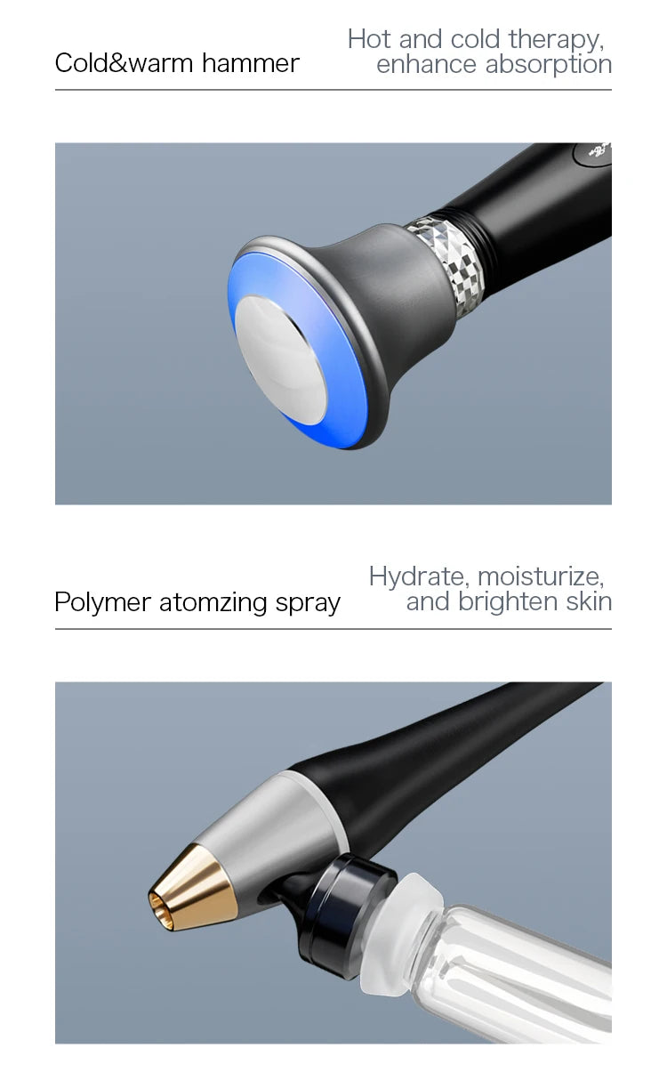 Hot Selling 11 in 1 Facial Cleaning Firming Skin Cold Hammer Acne Treatment Facial Treatment Aqua Peeling Skin Care Equipment