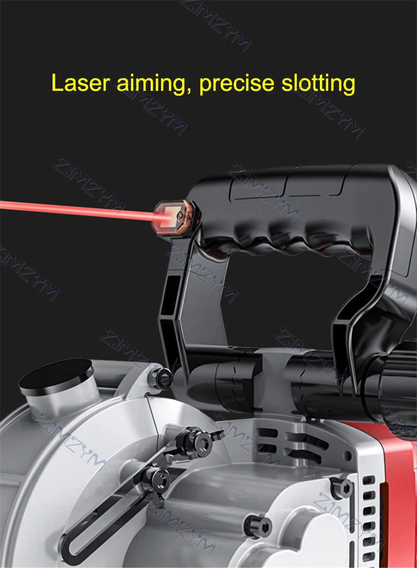 KCJ-001 220V Electric Wall Chaser Handheld Laser Slotting Machine Brick Wall Cutting Machine Concrete Groove Slotting Machine