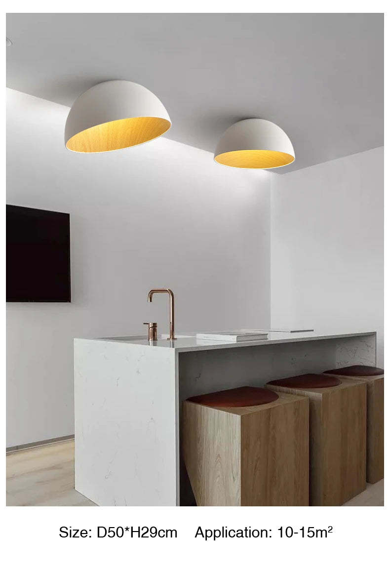 Nordic Wooden Ceiling Chandelier Modern Duo Ceiling Light For Hall Living Room Balcony Restaurant Creative Inclined Ceiling Lamp