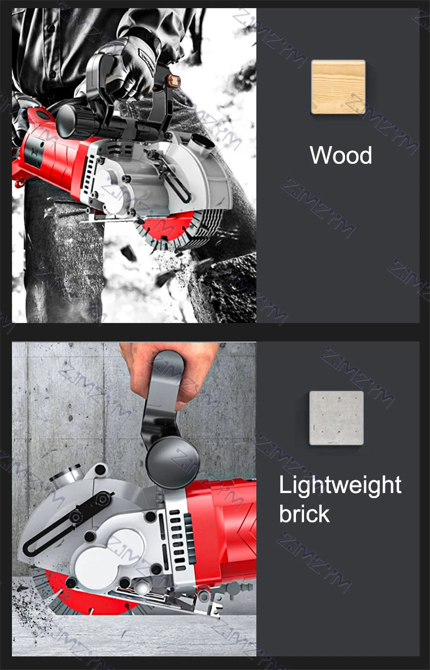 KCJ-001 220V Electric Wall Chaser Handheld Laser Slotting Machine Brick Wall Cutting Machine Concrete Groove Slotting Machine