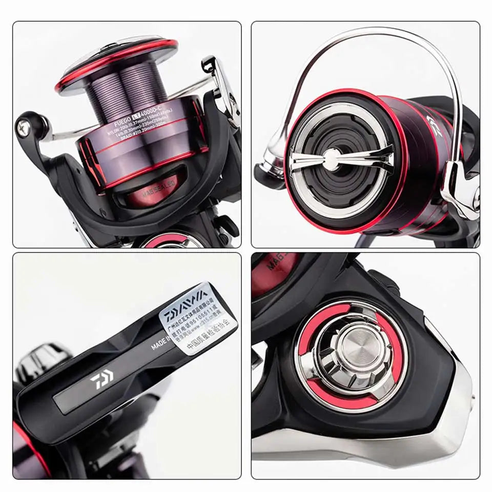 Original 2021 DAIWA Fishing Spinning Reel FUEGO CS LT 1000-6000 Fishing Reels  5.3:1/6.2:1 MAGSEALED Air Rotor Saltwater Reels