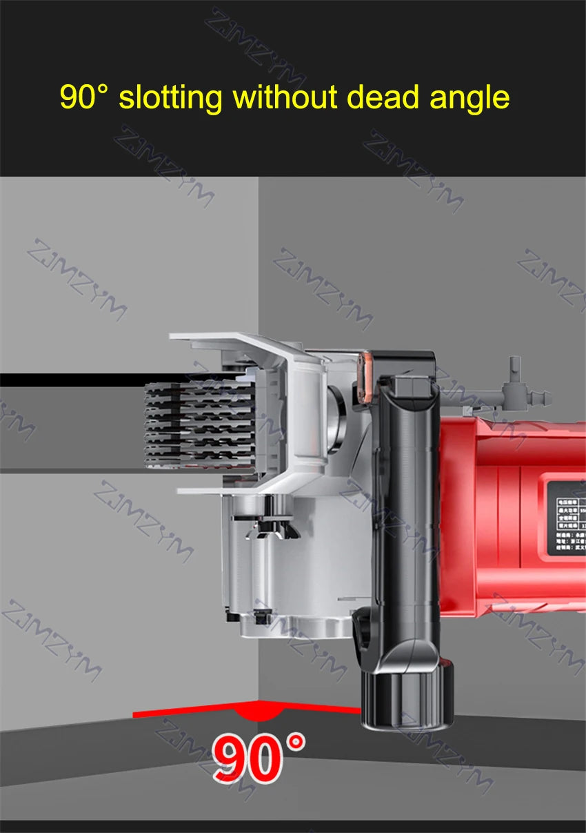 KCJ-001 220V Electric Wall Chaser Handheld Laser Slotting Machine Brick Wall Cutting Machine Concrete Groove Slotting Machine