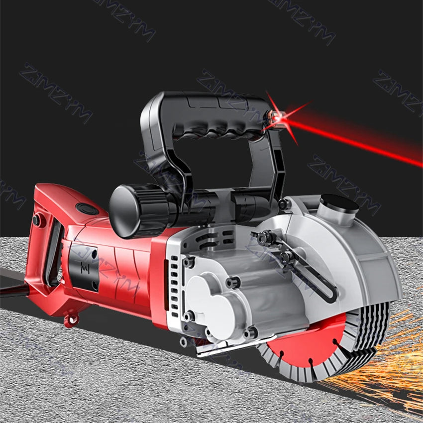 KCJ-001 220V Electric Wall Chaser Handheld Laser Slotting Machine Brick Wall Cutting Machine Concrete Groove Slotting Machine