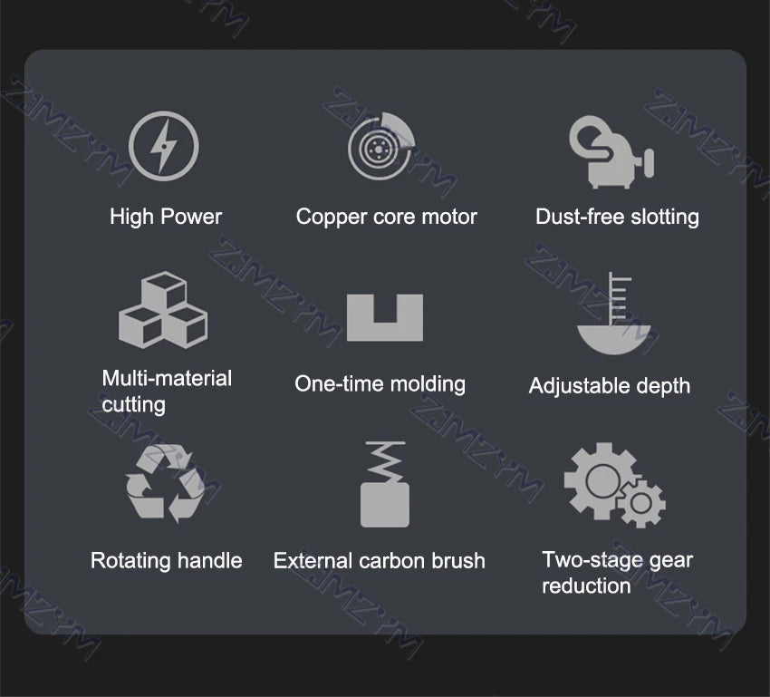 KCJ-001 220V Electric Wall Chaser Handheld Laser Slotting Machine Brick Wall Cutting Machine Concrete Groove Slotting Machine