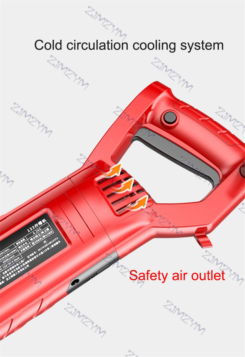 KCJ-001 220V Electric Wall Chaser Handheld Laser Slotting Machine Brick Wall Cutting Machine Concrete Groove Slotting Machine