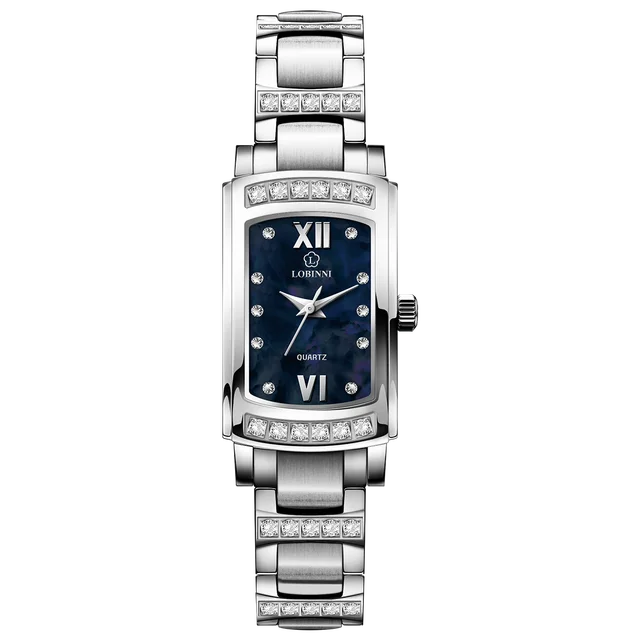 LOBINNI Women Watches Luxury Crystal Rhinestone Quartz Watch for Ladies Romantic Gift Waterproof Clock