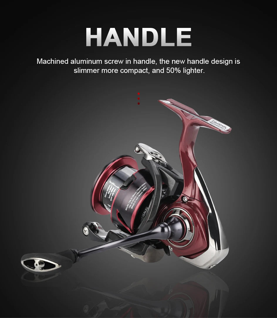 Original 2021 DAIWA Fishing Spinning Reel FUEGO CS LT 1000-6000 Fishing Reels  5.3:1/6.2:1 MAGSEALED Air Rotor Saltwater Reels