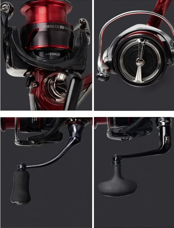 Original 2021 DAIWA Fishing Spinning Reel FUEGO CS LT 1000-6000 Fishing Reels  5.3:1/6.2:1 MAGSEALED Air Rotor Saltwater Reels
