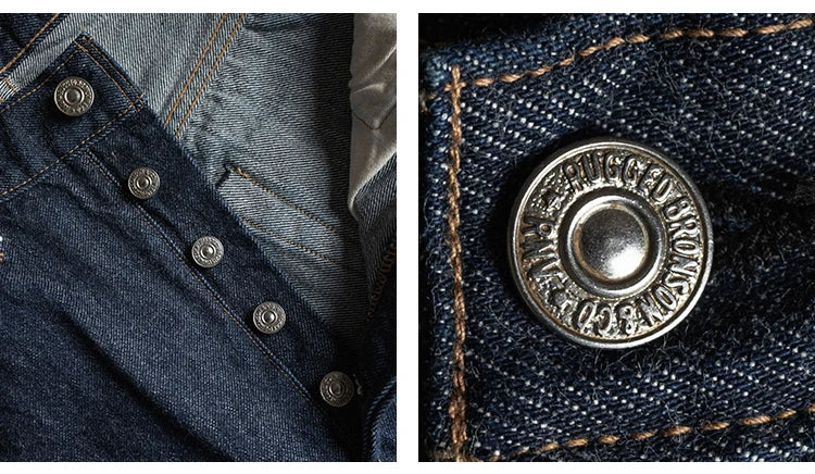 Rugged Bronson 70801XX Selvedge Jeans 1970s Indigo Raw Denim Pants Vintage 501XX