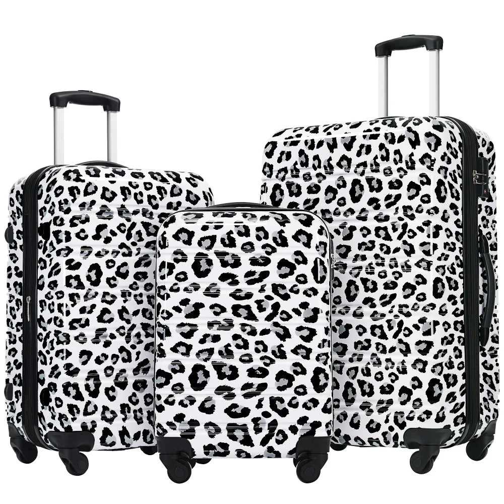 3 Piece Hardshell Luggage Sets Suitcases 20/24/28 Inch Travel Suitcase Rolling Luggagewith TSA Lock Spinner Wheels Travel Case