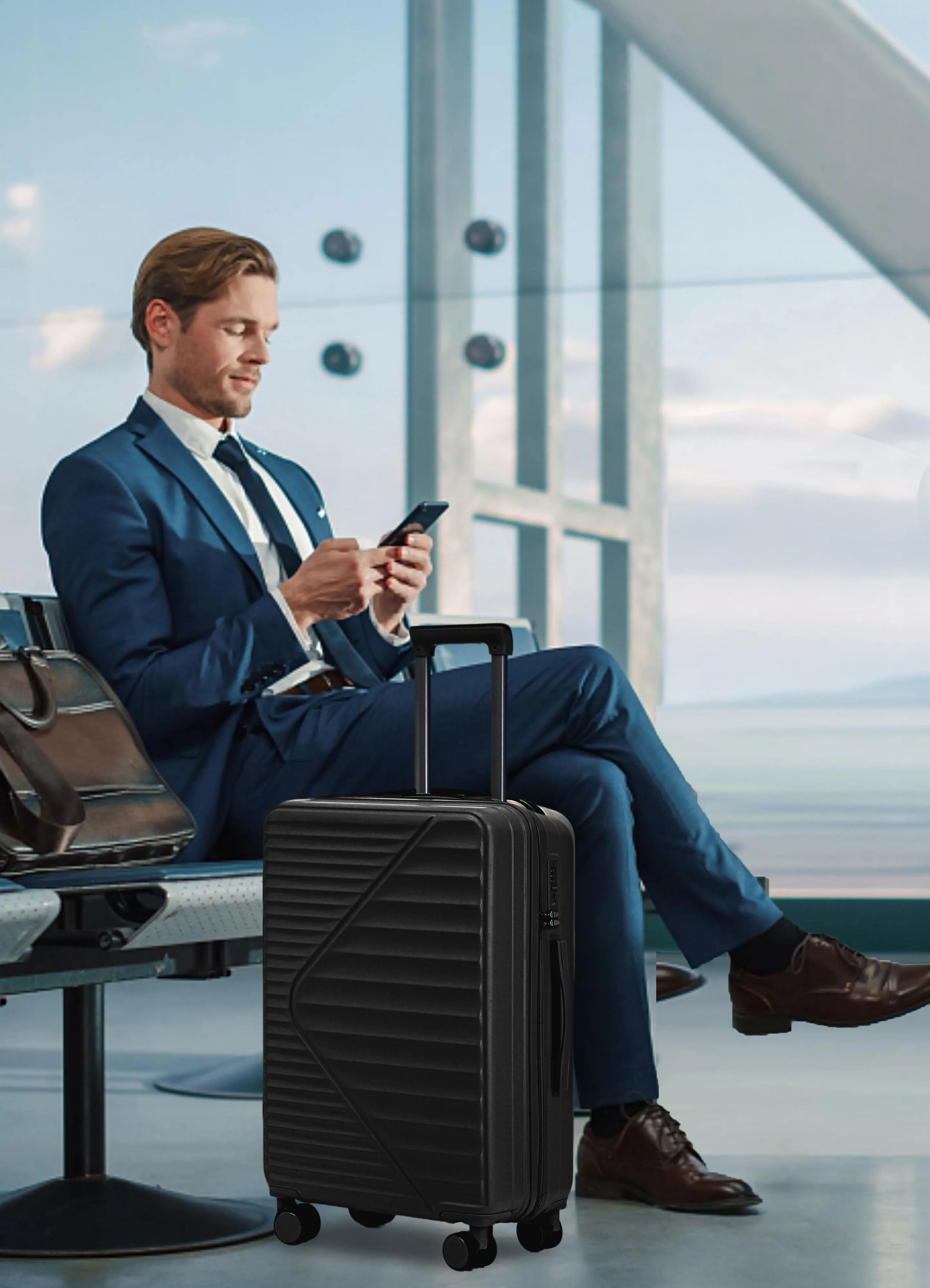 HIFINE TOURIST 20"/24"/28" 3 Pcs/set in ABS Spinner Wheel Luggage Carry on Suitcase Matching Color TSA Combination Lock