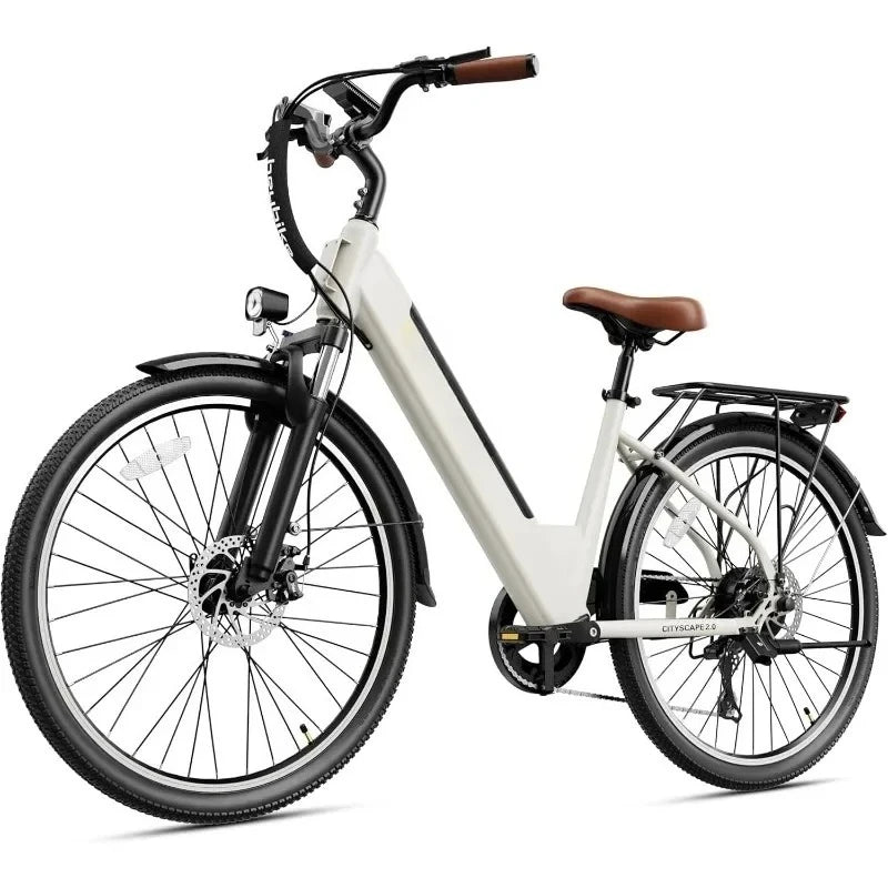 Quality product.Cityscape 2.0 Electric Bike for Adults with 1000W Motor Peak,468Wh Removable Battery and up to 50Miles 24MPH,UL