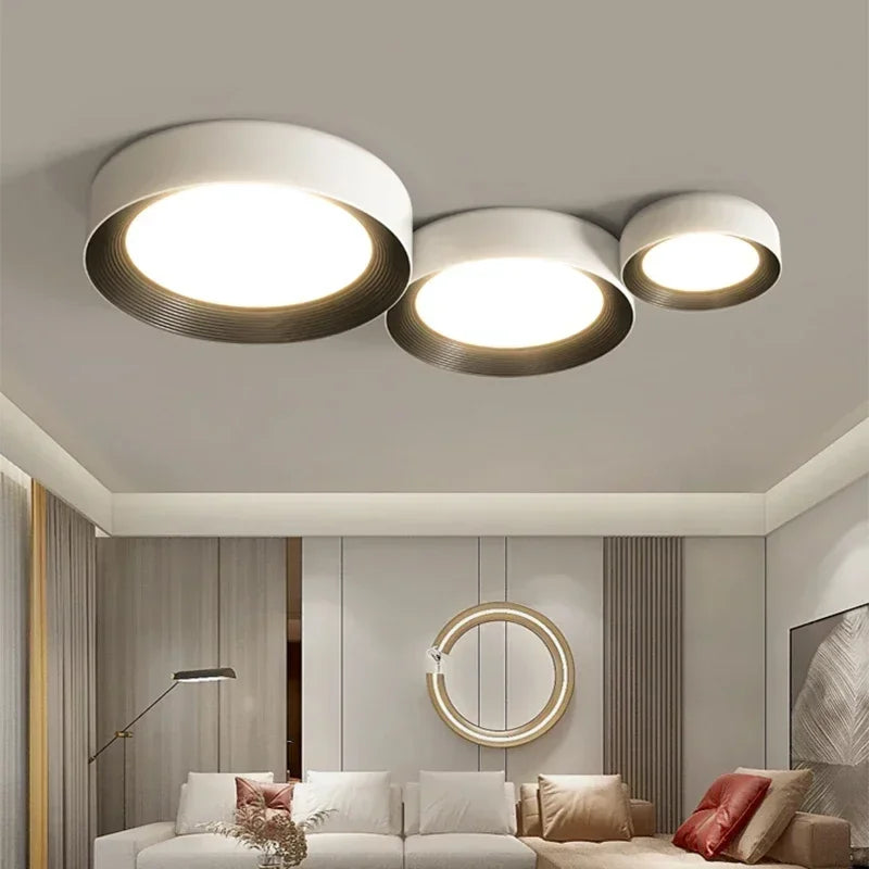Modern LED Ceiling Lights Square Circular Shape Dimmable Ceiling Lamps Bedroom Balcony Aisle Home Indoor Lighting Ceiling Lights