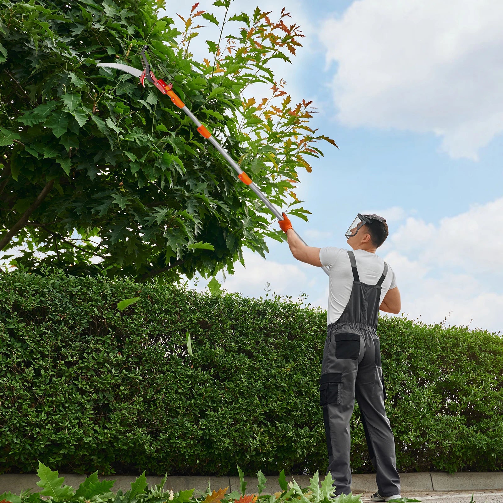 Garden Hand Pruning Saw Tools, Extendable Poles From 7.3ft Up To 24.1ft, All-in-one Pruning Kit, Versatile Application