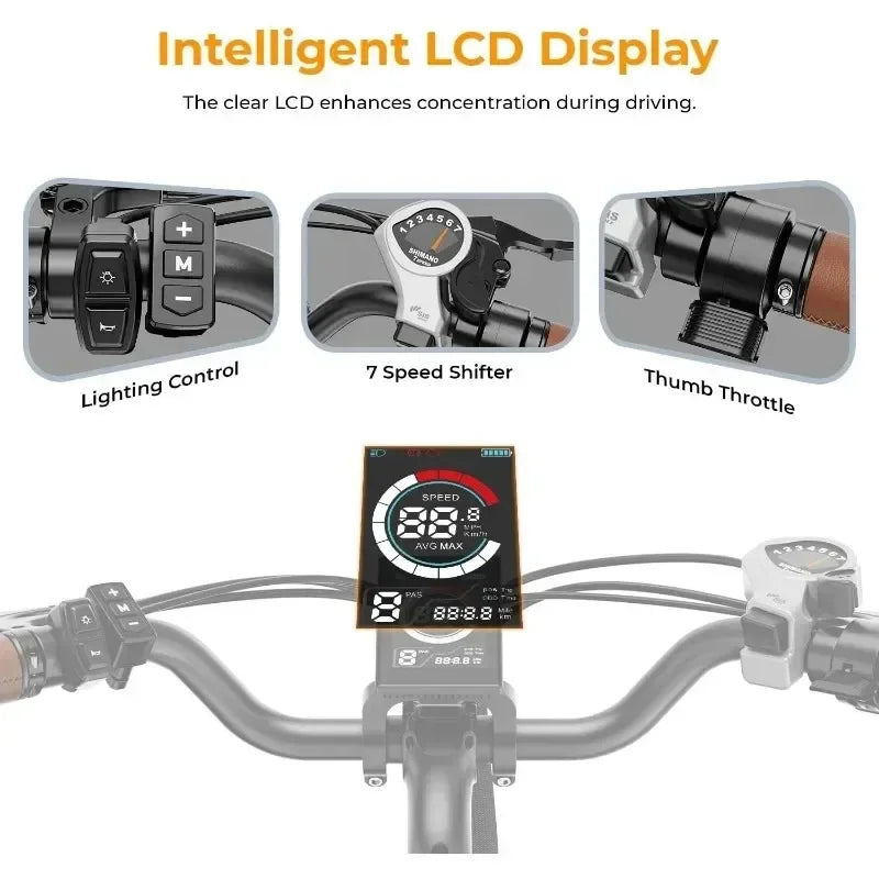 Quality product.Cityscape 2.0 Electric Bike for Adults with 1000W Motor Peak,468Wh Removable Battery and up to 50Miles 24MPH,UL