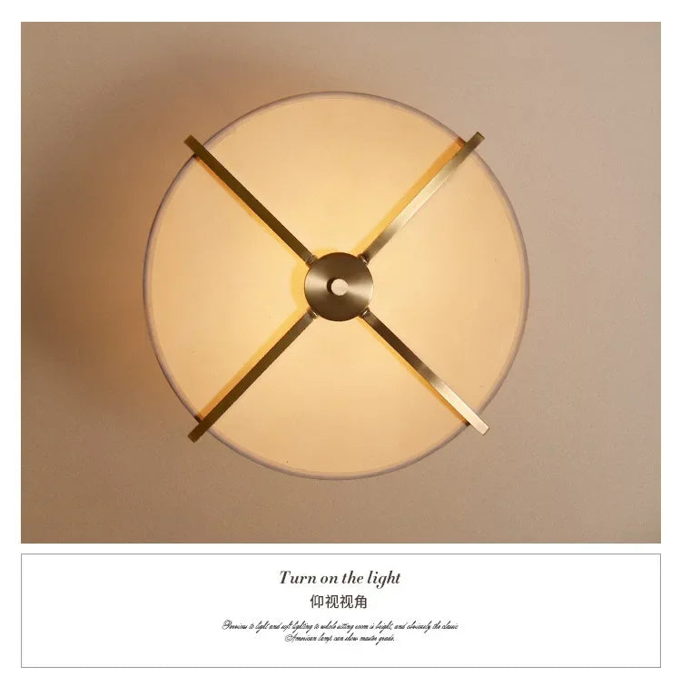 New Chinese Style Ceiling Lamp Exhibition Hall Hotel Restaurant Porch Study Bedroom Fabric Ceiling Lamp  Lustres  Room Decor