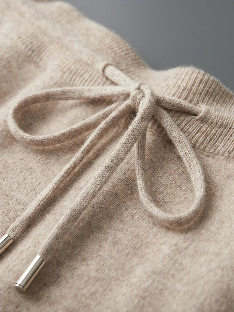 Men' 100% Cashmere Sweater Coat Cashmere Pants Suit Autumn Winter Thick Soft Warm Cashmere Knitwear Smart Casual Cashmere Suit