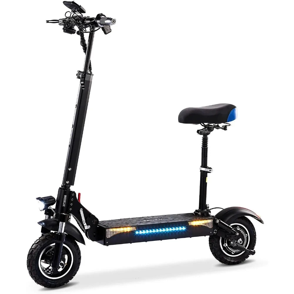 Electric Scooter for Adults, 28Miles Range, 28MPH Top Speed, Foldable E-Scooter 800W Motor with 10" Off Road Pneumatic Tire