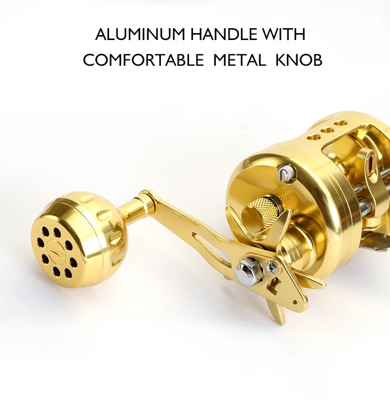 Newbility High Quality Jigging Reel 8+1BB 5.1:1 Fishing Reels Trolling Fishing Reel