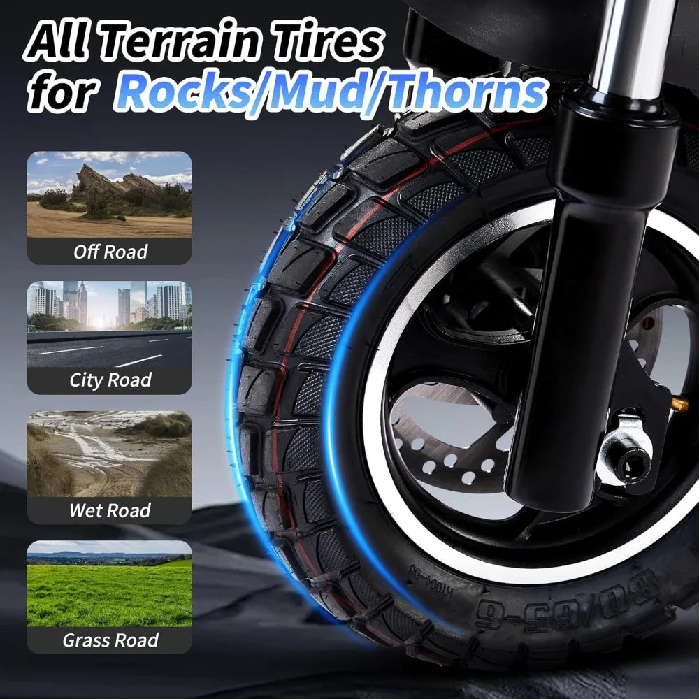 Electric Scooter for Adults, 28Miles Range, 28MPH Top Speed, Foldable E-Scooter 800W Motor with 10" Off Road Pneumatic Tire