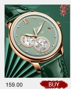 Switzerland Luxury Brand LOBINNI Ultra-thin Japan Quartz Women‘s Watches Fashion Diamond Relogio Feminino Waterproof Clock L8014