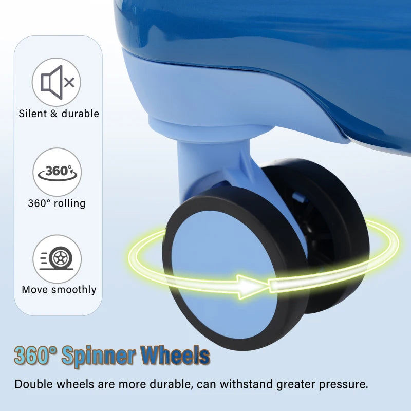 Lage Set 3 Piece Hardshell Suitcases With Spinner Wheels And TSA Lock  Lightweight Durable PC ABS  Vibrant Glossy Expandable