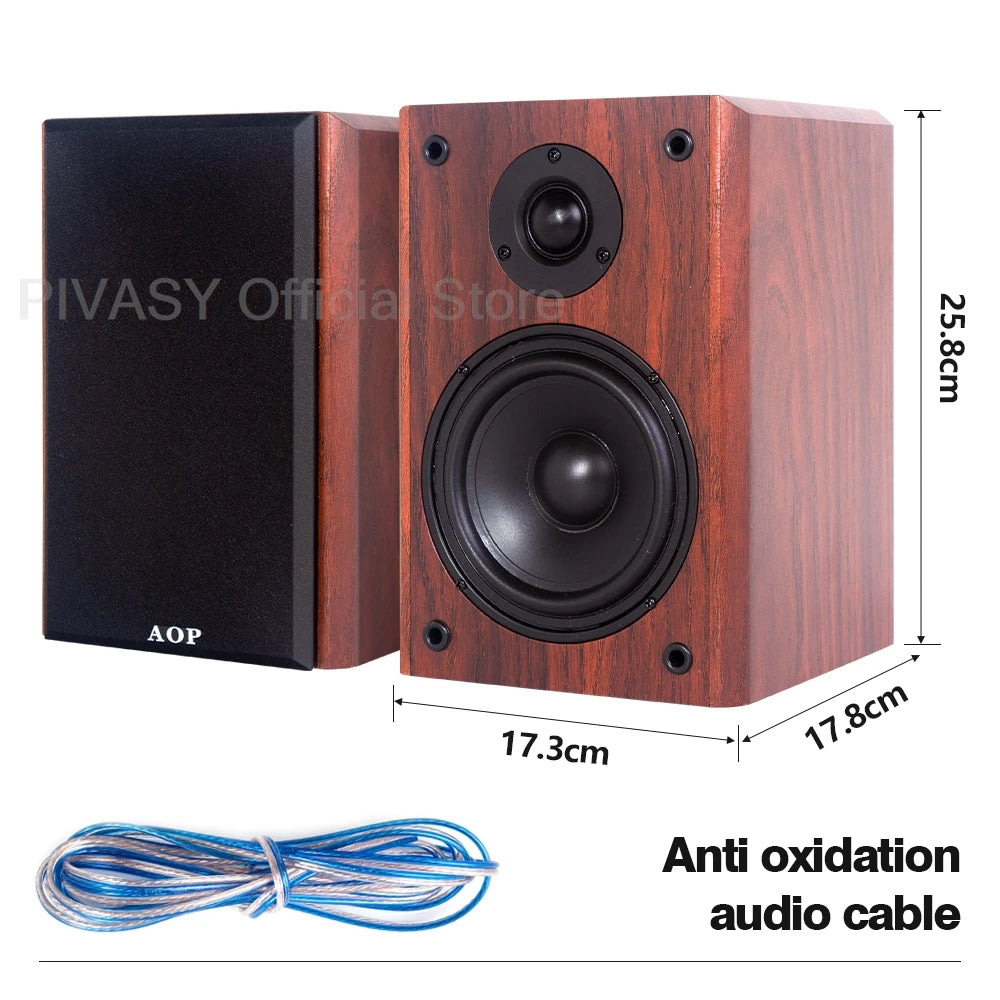 5 inch Passive Speakers 50W Sound Box 88dB Sensitivity Bookshelf Speaker 4-8ohm Monitor Audio XLR Input For Desktop Home Theater