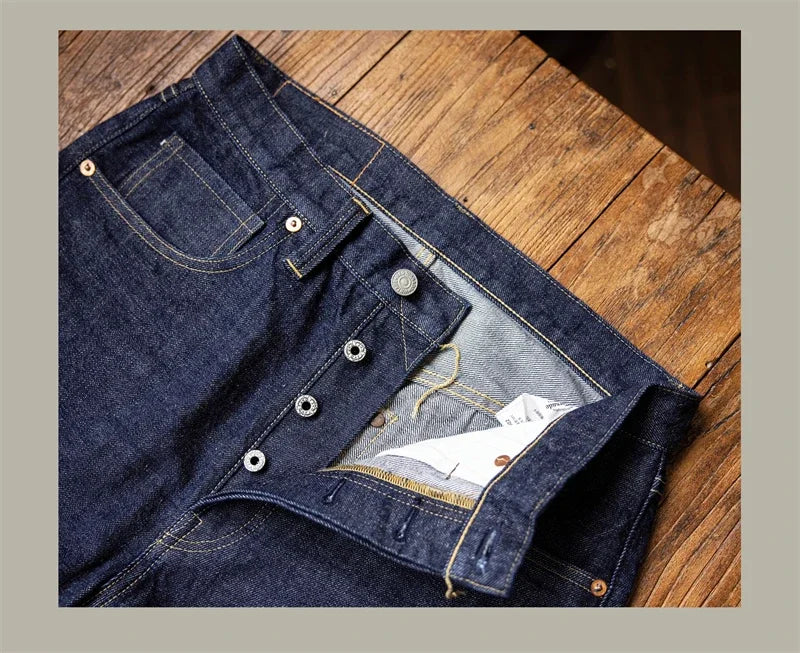 Red Tornado S1000XX WWII Model Wide Straight Jeans One Wash 14oz Selvedge Denim