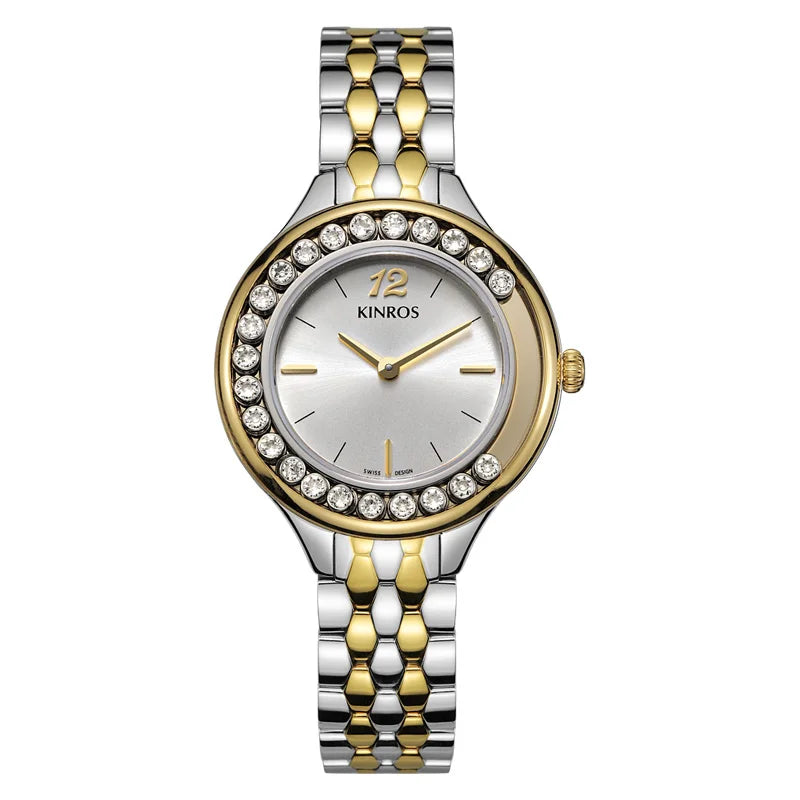 KINROS Women's pulsera Watch Accessories Elegant Luxury Diamonds, Free Shipping, Best Selling 2023, Gift, Sapphire Waterproof
