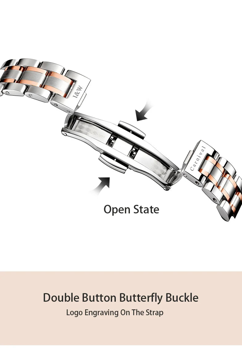 IW Brand Women's Watch Luxury Sapphire Mirror Casual Watches Waterproof Watch Women Fashion Dress Rhinestone WristWatch reloj