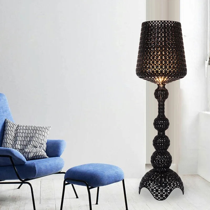 Italian designer's creative hollowed out floor lamp with living room feel, bedroom sofa decoration, atmosphere light
