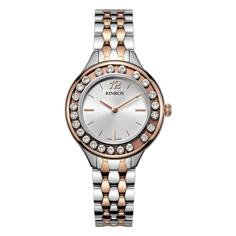 KINROS Women's pulsera Watch Accessories Elegant Luxury Diamonds, Free Shipping, Best Selling 2023, Gift, Sapphire Waterproof