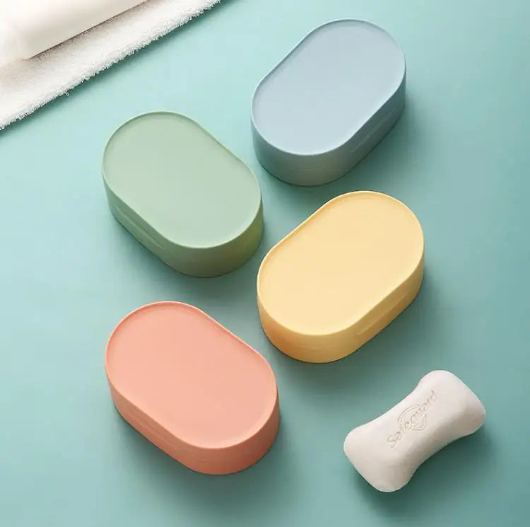 Portable Travel Soap Box Case Dish Container Savers Soap Holder Dishes Waterproof Leakproof Bathroom Outdoor Camping  ni499