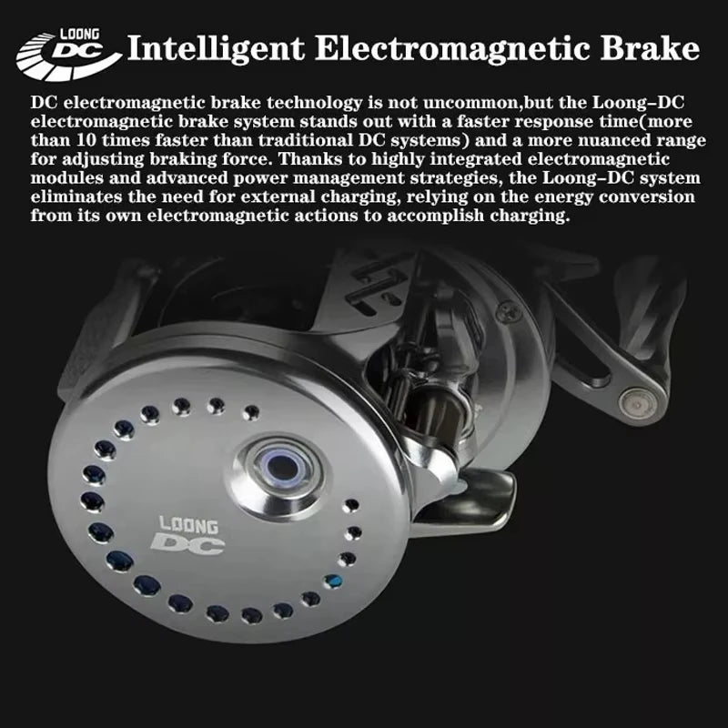 LOONGZE Airlite B100 B101 HG DBC-II Baitcasting Reel BFS Bait Finesse All Metal Magnetic Brake Casting Reel for Bass Trout