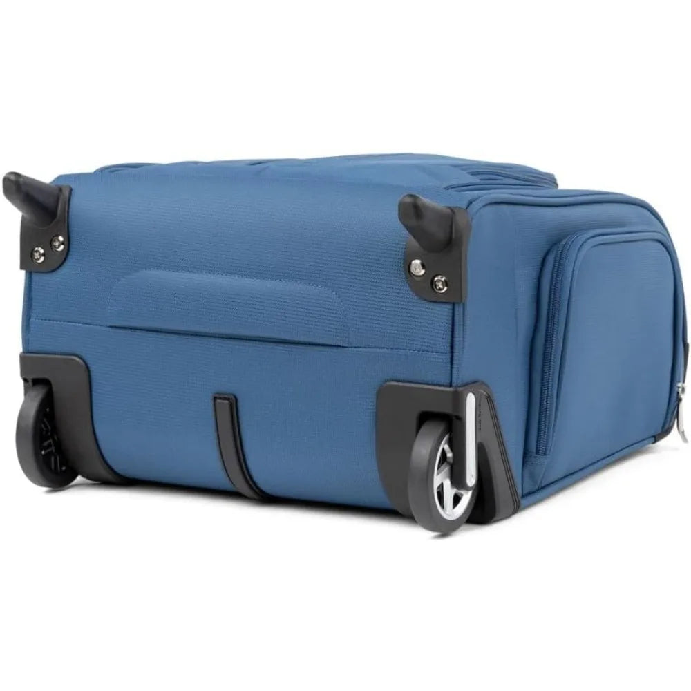 Lightweight Compact Rolling Underseat Carry-On Upright 2-Wheel Bag, Unisex, Ensign Blue, Softside Luggage for Travel