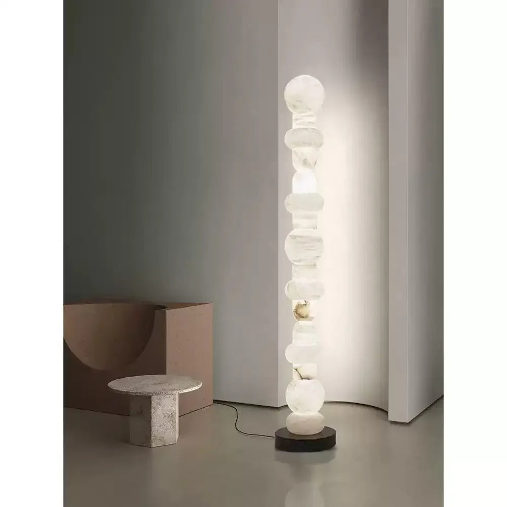 Nordic Art Floor Lamp Room Decoration Light Living Room Bedroom Marble Standing Lamp Restaurant Dimmable Mood Light Led Lighting