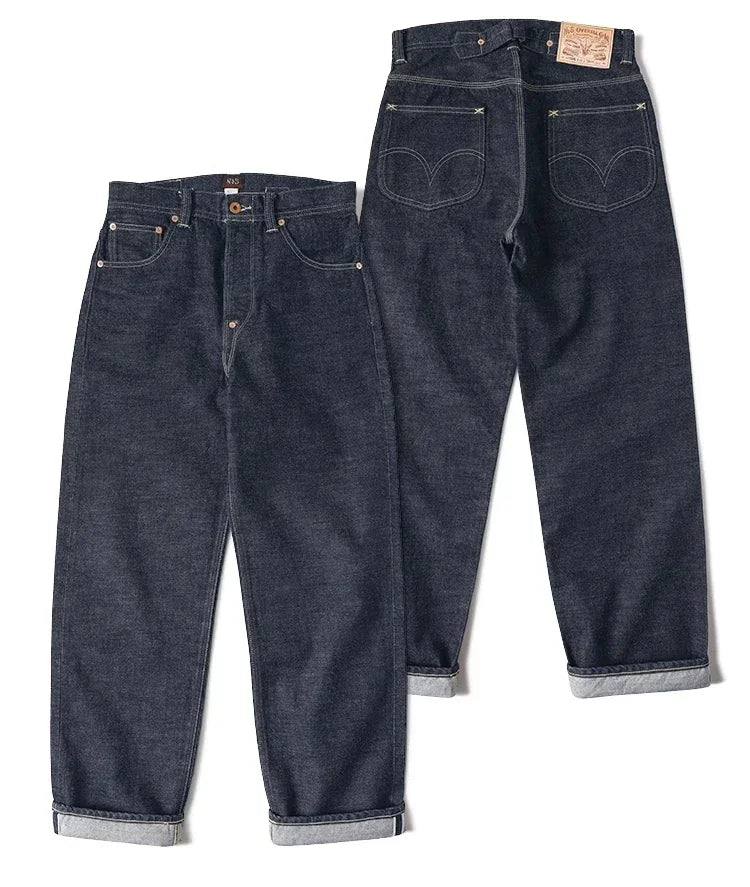 Non Stock 1936 Model Cowboy Selvedge Denim Jeans 36101B Amekaji Cinch Back Men Pants